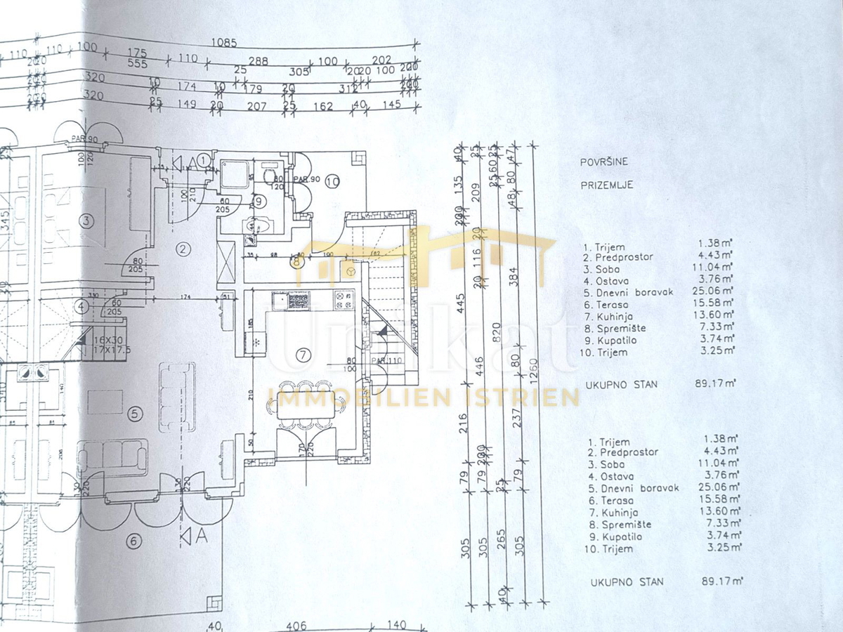 Dvojna hiša v istrskem slogu